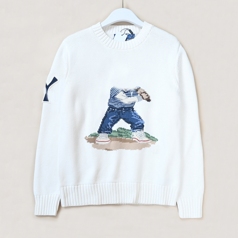 American Single New Style Women's Chunky Knit Cartoon Pattern Round Neck Long Sleeve Sweater 602 American Single New Style Women's Chunky Knit Cartoon Pattern Round Neck Long Sleeve Sweater 602