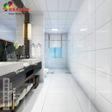 ВСЕ -ПОРСЕЛИН ЧИСТОЙ белый 400 × 800 настенная плитка кухня туалетная джаз белый мраморная водяная плит