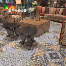 Flower tiles West Restaurant Carpet Cloth Tile Dining Floor Tiles 600 parquet Hot Pot Restaurant Chain Hotel Floor Tiles