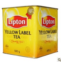 Liton Black Tea Imported Lighton Black Tea Small Yellow Pot 500G Port Milk Tea Immediately Yellow Card Selected Black Tea Powder