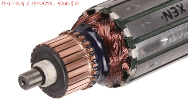 Công cụ điện năng của Ruqi bộ phận ban đầu máy cát thẳng 9725 rôto trục đầu ra trục bánh răng trên và dưới áp lực - Dụng cụ điện máy mài cầm tay makita