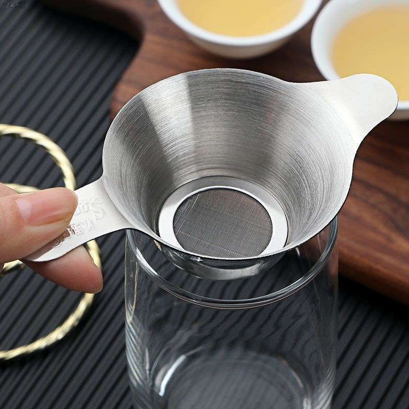 Filter Teapot Stainless Steel Tea Leak filter Ultra-fine Dense Mesh Tea Partition Funnel Single Sloth 304201