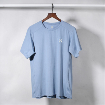 Thin mesh breathable quick-drying T-shirt mens running sport short sleeve solid color round neck loose outdoor sweating fitness clothes