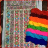 Шиди -кросс -штифт поперечной вышивкой на поверхности хлопка в среднем столе Miao Tuban ручной работы Padlier Guan Ling Miao Nationally