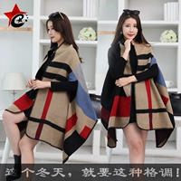 Khăn choàng cashmere mùa thu và mùa đông phiên bản mới của Hàn Quốc của chiếc khăn len giả dày lên hoang dã khăn trùm ninja phượt