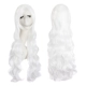 Tóc xoăn dài cosplay tóc giả xiên bangs 80cm nhiều màu chung anime phổ quát nhiều màu nhiệt độ cao lụa cos tóc giả - Cosplay