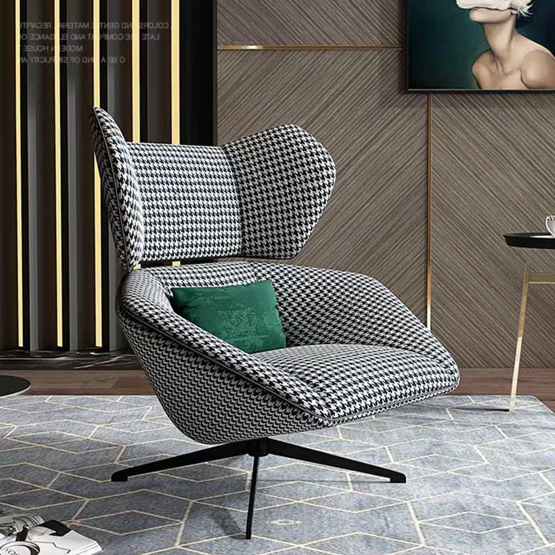 Zhuorui custom sofa chair designer single chair lazy thousand grid bird sofa chair modern Italian living room single chair