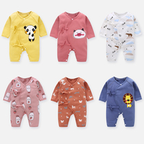 Newborn baby clothes Spring and autumn winter summer thin baby jumpsuit cotton autumn dress monk uniforms summer clothes