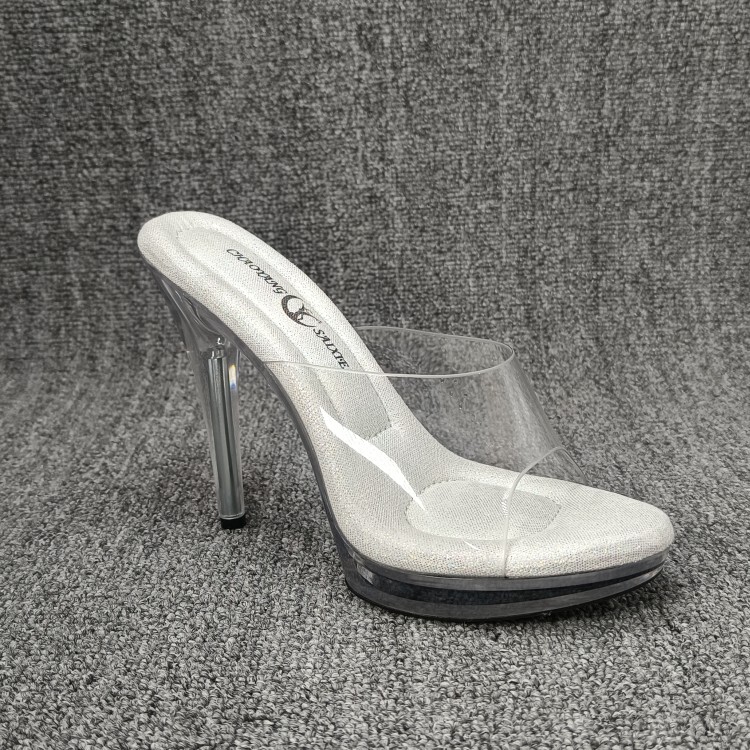 Front 2, Back 12 Latex Air Cushion Model Catwalk Fitness Standard Ultra-Sexy Bikini Crystal High Heels