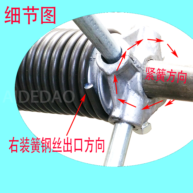 Ed Track Electric Roller Shutter Flap Board Industrial Garage Door Torsion Spring Spring Disc Spring Stick Crowbar Forcing Iron Stick Pine Spring Special