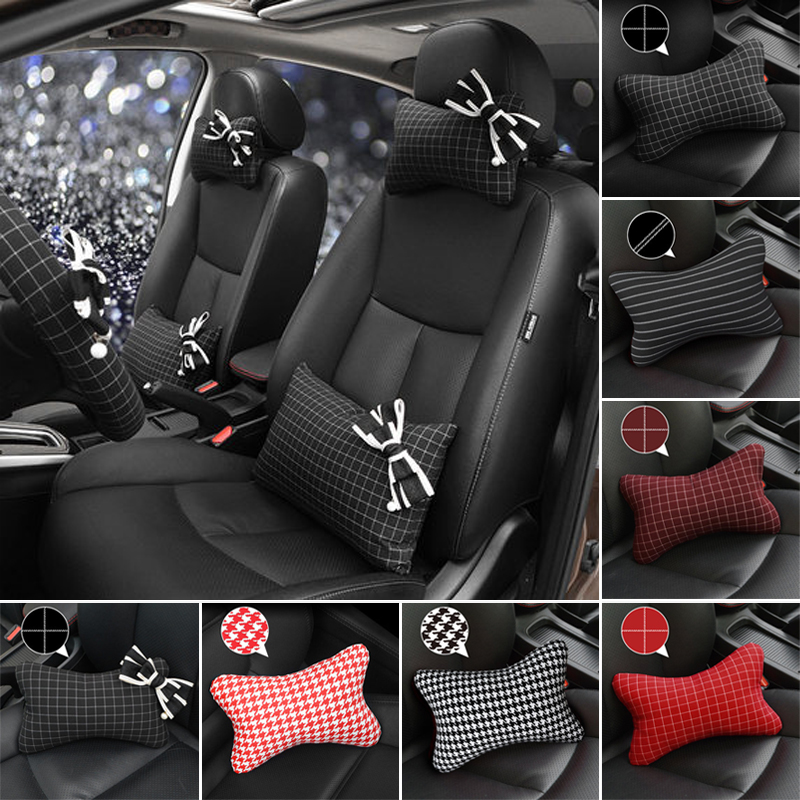 Car pillow four seasons universal pillow neck pillow fabric women's comfortable ins pillow car seat neck pillow