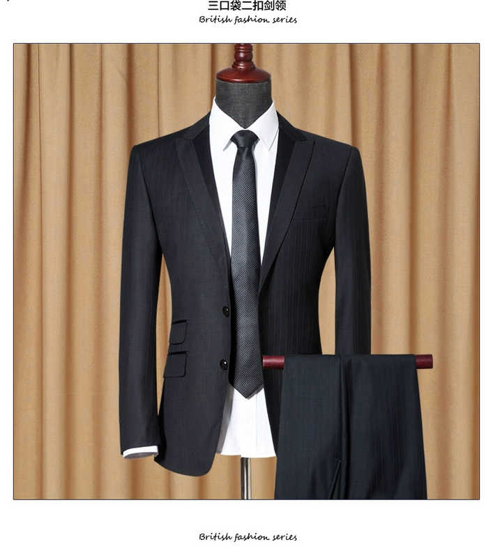 Bộ đồ vest nam phiên bản Hàn Quốc của bộ đồ tự học phù hợp với sinh viên đại học