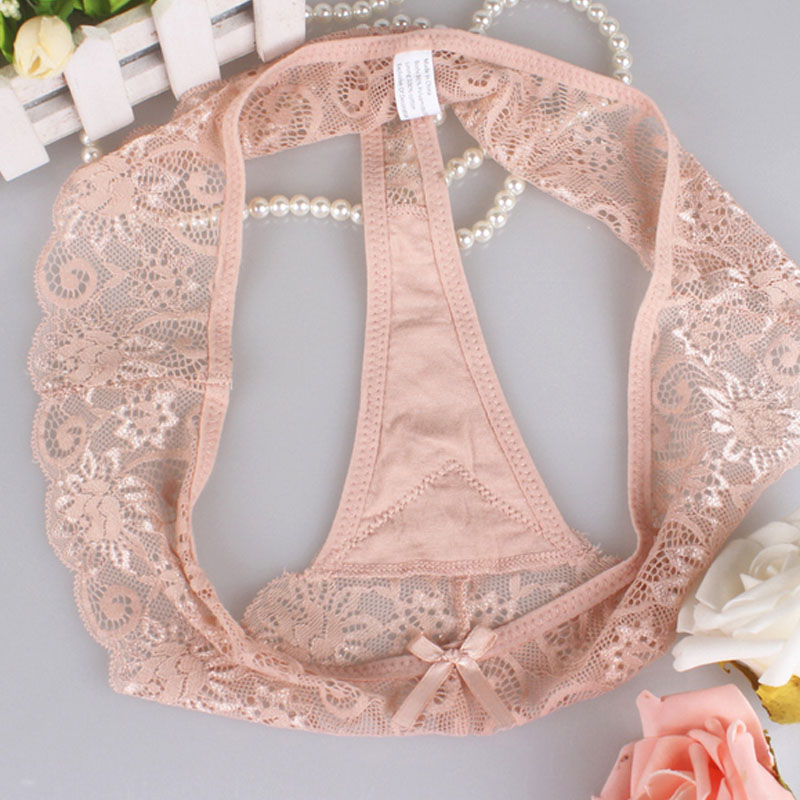 3 phụ nữ thong tải châu Âu và Mỹ đồ lót vô hình liền mạch gợi cảm chất béo ren MM kích thước lớn quần T quần lót lọt khe xuyên thấu
