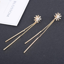 Isiya new creative snowflake Earring Girl Joker shape 925 silver stud skin allergy earrings