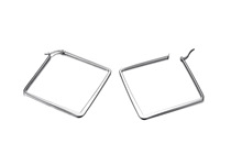 Korean version of simple fashion titanium steel diamond earrings stainless steel geometric earrings ladies versatile earrings EH-204