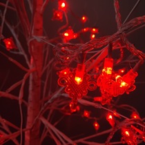 led lantern Lantern Chinese knot waterproof 10 m 100 light LED decorative string Light Red Lantern string light