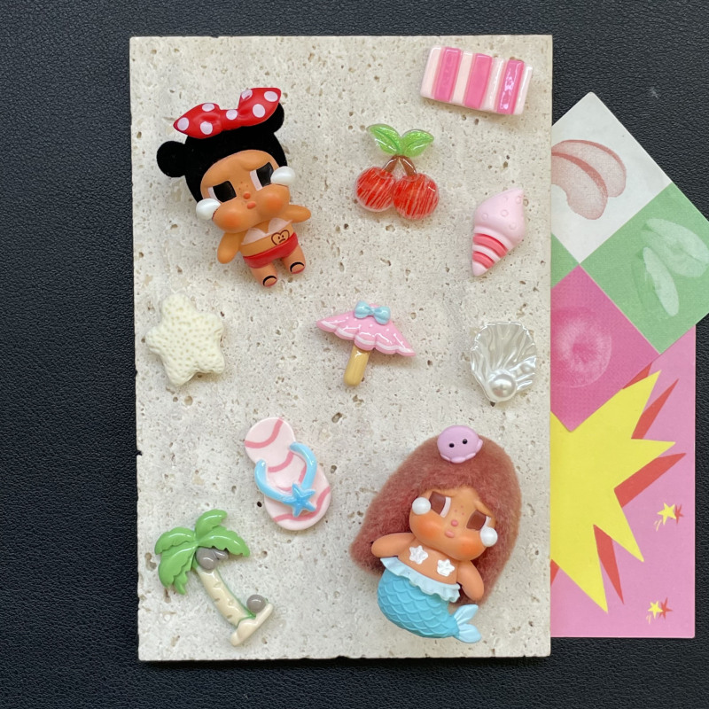 New Crybay Mermaid Crying Doll Original Shoe Charms DIY Creative Accessories for Crocs with a High-End Feel New Crybay Mermaid Crying Doll Original Shoe Charms DIY Creative Accessories for Crocs with a High-End Feel