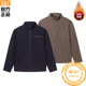 361 Men's velvet lined windbreaker sports jacket 2024 winter new stand collar casual top 552444019A