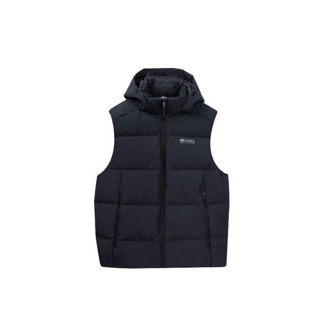 361 Men's Down Vest 2024 Winter Counter New Hooded Windproof Warm Casual Top 552444404