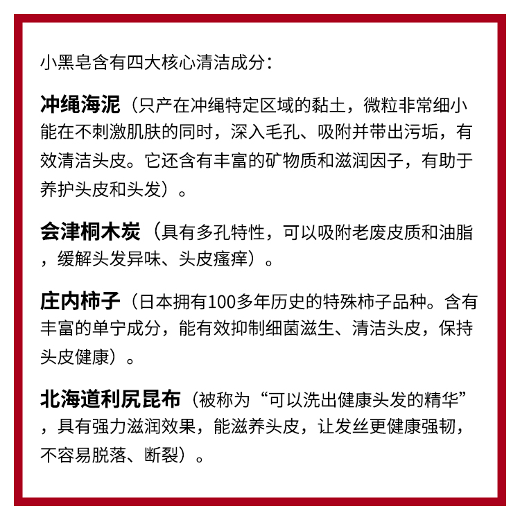 【日本直郵】日本菊星 頭皮中心主義 小黑皂 洗頭皂 活性海泥 去屑控油防脫髮 洗髮皂 30g