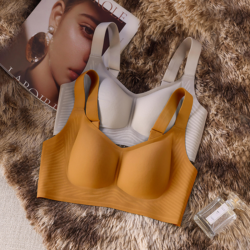 Large Chest Display Small Underwear Female Poly-proof Drooping Thin section Adjusted Type Collection of Breast Less Steel Ring Without Scar-lift bra hood-Taobao