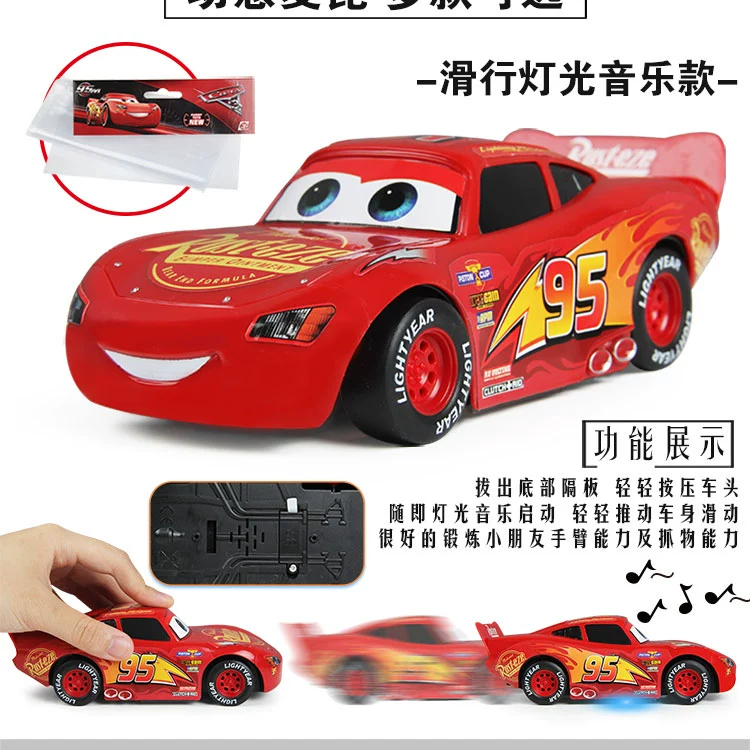 Lightning McQueen Điện điều khiển từ xa Xe mô hình Boy Toy Racing Story Âm nhạc không dây sạc xe mô phỏng