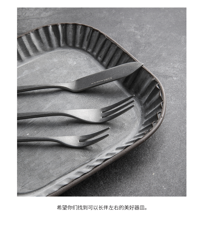 TaoDian household tableware suit wire drawing of stainless steel knife and fork spoon beefsteak the knife coffee spoon