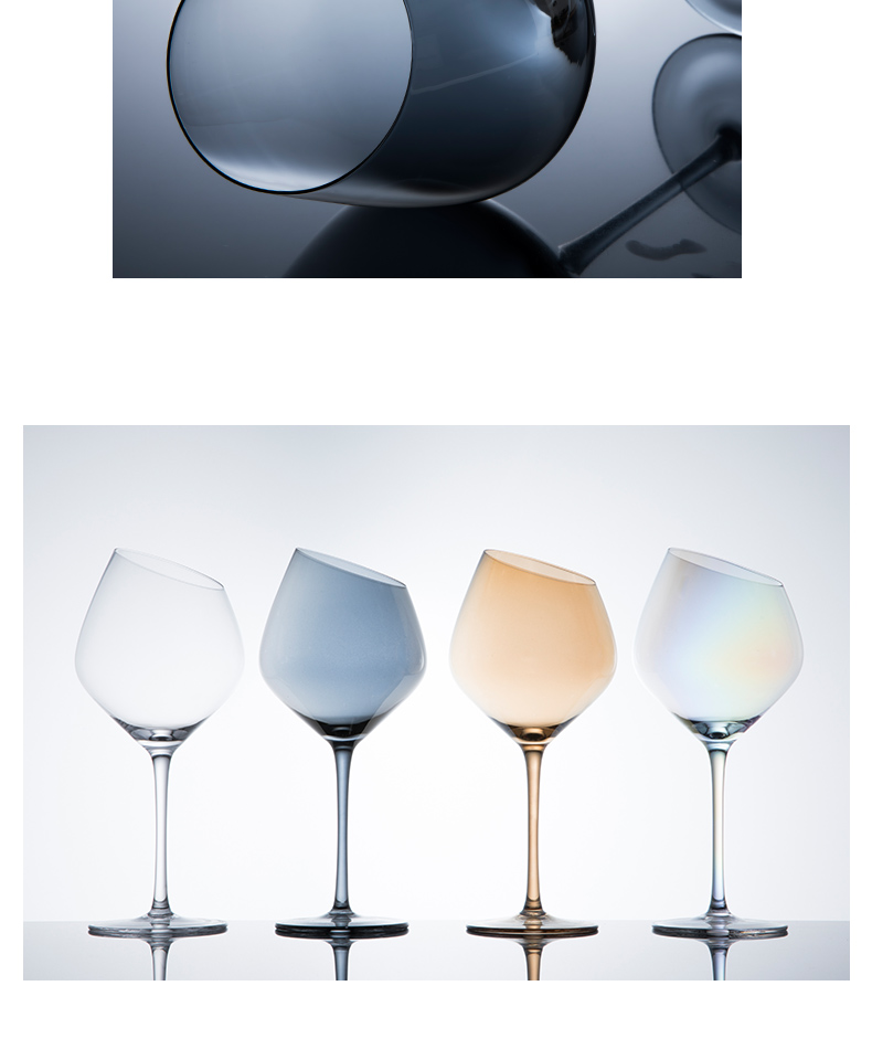 Bevel TaoDian glass of sparkling wine champagne cup goblet rainbow crystal wedding wedding white wine red wine glasses