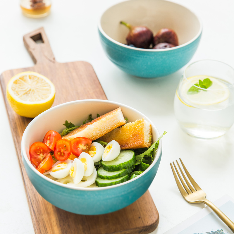 Clearance TaoDian creative Japanese eat rice bowl home soup bowl bowl dishes suit rainbow such use ceramic bowl dish combination