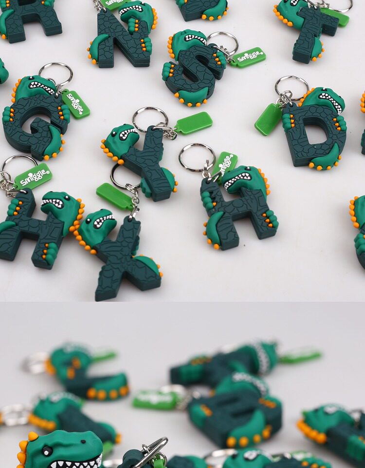Брелок 澳洲smiggle绿色恐龙钥匙扣 Star Baby