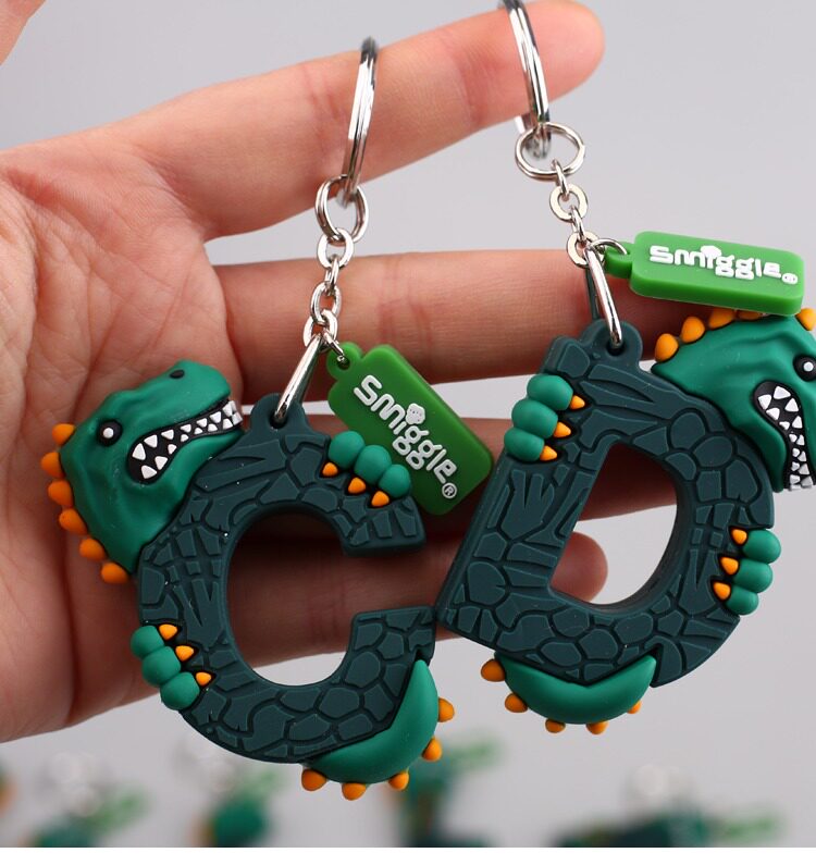 Брелок 澳洲smiggle绿色恐龙钥匙扣 Star Baby
