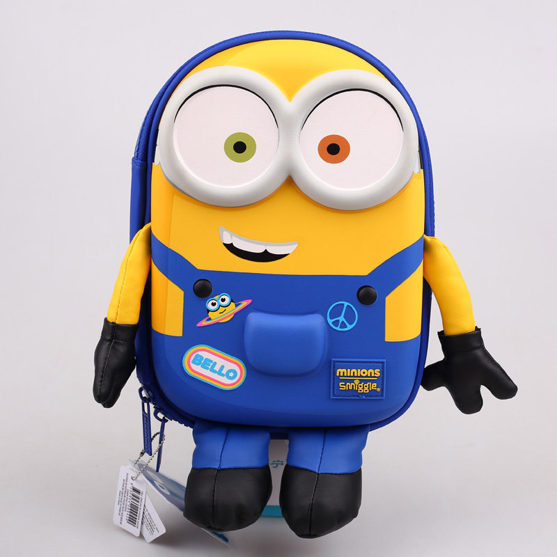 Australia smiggle cooperation models children's super cute schoolbag cartoon pencil case pupils Minions backpack pencil case