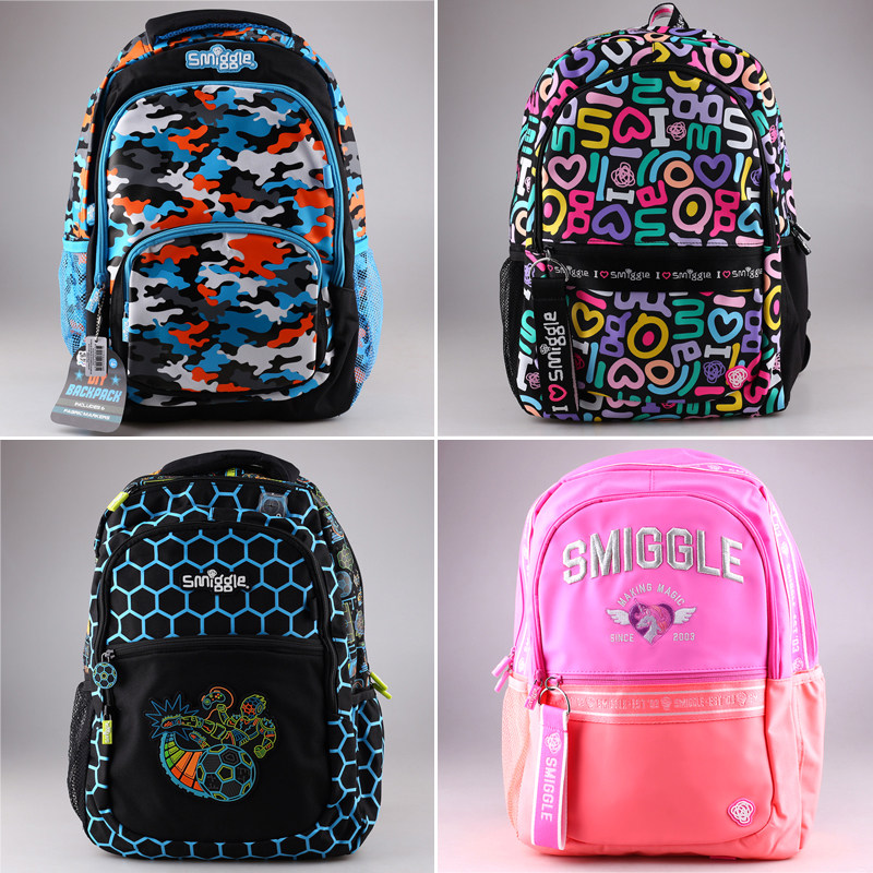 Spot Australian smiggle Stationery Students Large Decompression Bag Shoulder Backpack