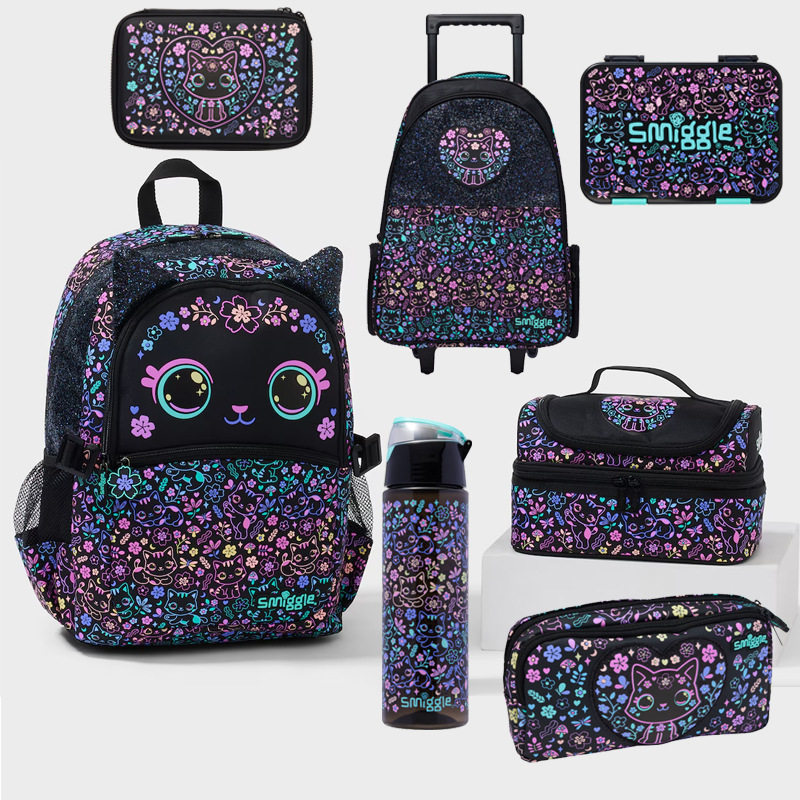 Australian smiggle backpack: extra-large capacity with trolley