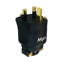 MPS Taiwan-made Hercules-UK British standard copper gold-plated fever audio decoding amplifier HiFi power cord plug