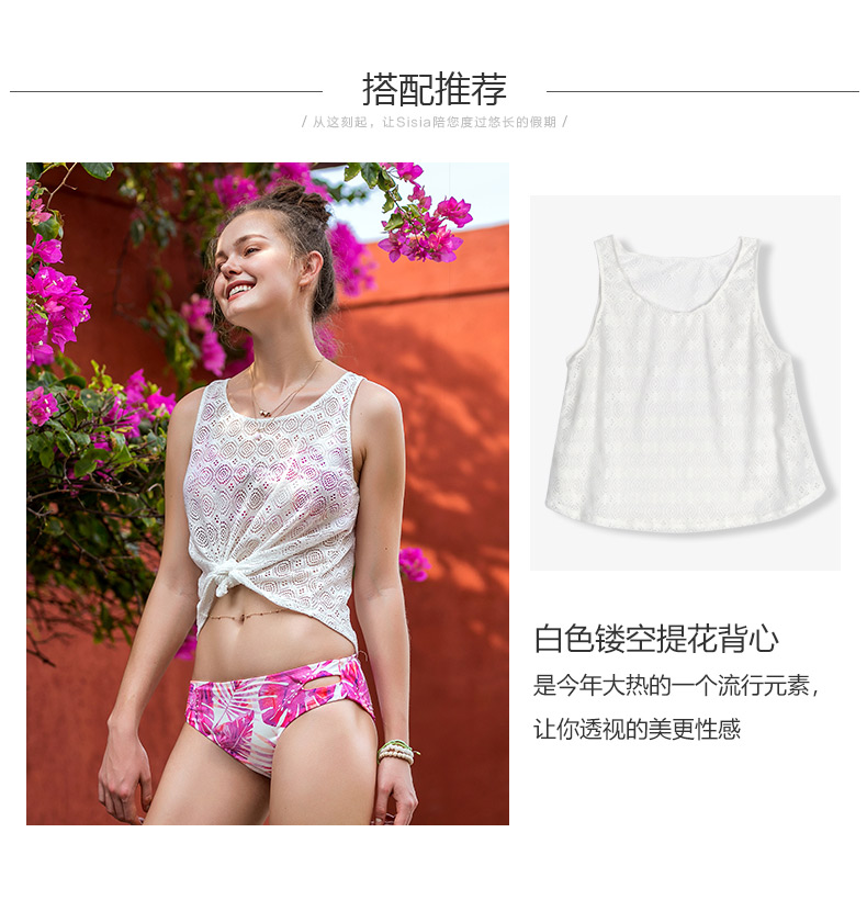 Sisia mới ngực lớn bikini bikini áo tắm ba mảnh phù hợp với châu Âu và Hoa Kỳ ngực nhỏ tập hợp áo tắm ba điểm phụ nữ - Bikinis đồ bơi nữ 2 mảnh