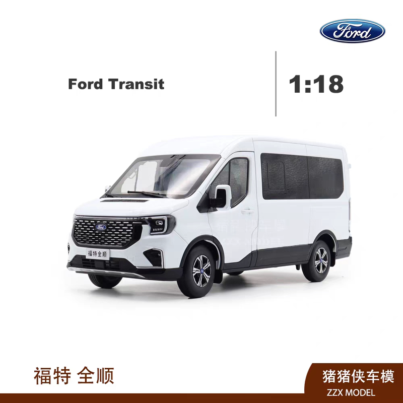 Original Factory 1/18 Scale Ford New Generation Transit V348 Commercial Vehicle Simulation Alloy Car Model