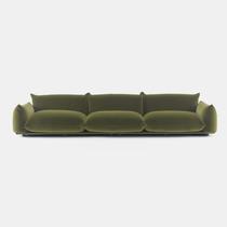 Nordic light luxury fabric trio sofa simple modern small apartment living room studio grass green velvet sofa