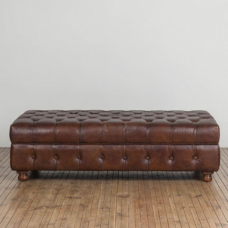 American retro leather shoe stool clothing store sofa stool foot cloakroom stool living room bench cowhide pier
