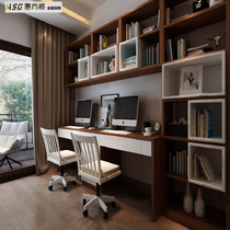 Hui Shangge Hong Kong study space custom desk bookcase integrated simple modern furniture