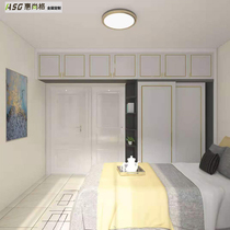 Huishang Hong Kong bookcase minimalist wardrobe Import muted rail buffer Wardrobe Door Bedroom Quality Master Bedroom