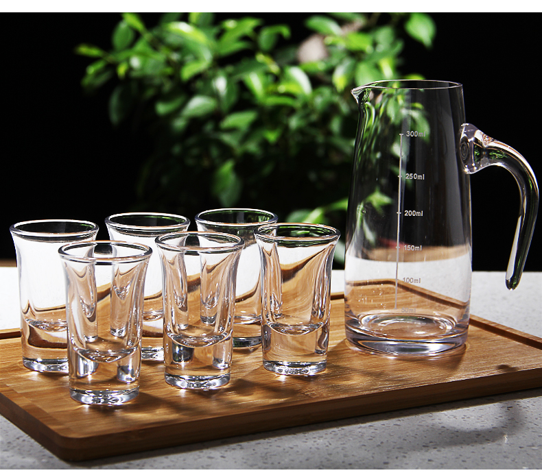 Hộ gia đình rượu ly đặt một hoặc hai tinh thần miệng cốc dày đáy hoành thánh ly rượu vang công bằng cốc giữ rượu - Rượu vang ly rượu vang đỏ