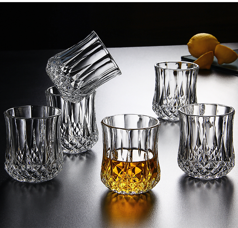 Hộ gia đình chì- miễn phí kính european whisky kính kim cương cốc bia mug yang li rượu vang đỏ ly rượu bộ