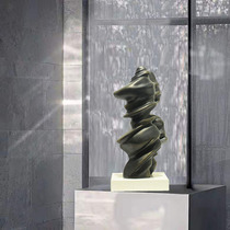 Sales Department Model House Hotel New Modern Chinese Decoration Antique Copper and White Twisted Sculpture Art Decoration