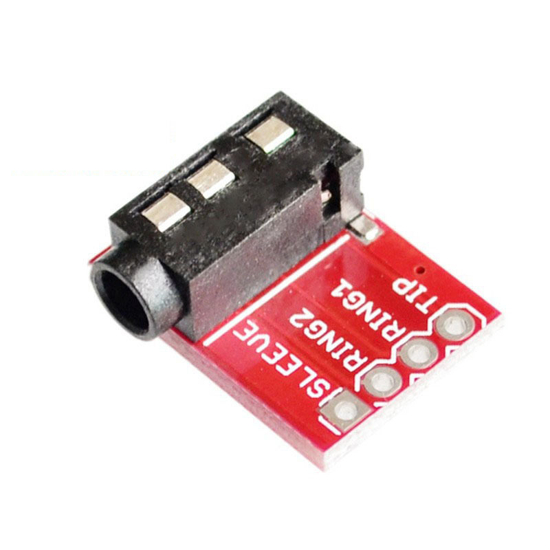 TRRS 3.5mm 音频座 MP3 立体声 耳机 视频 麦克风接口模块