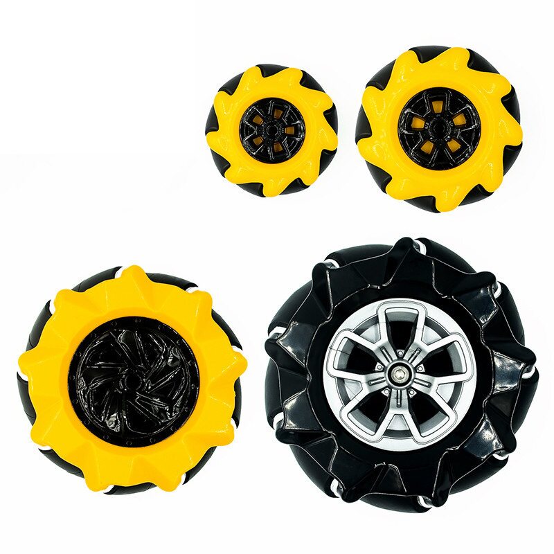 麦克纳姆轮 全向轮 48mm 60mm 80mm 97mm TT马达 智能车 移动车