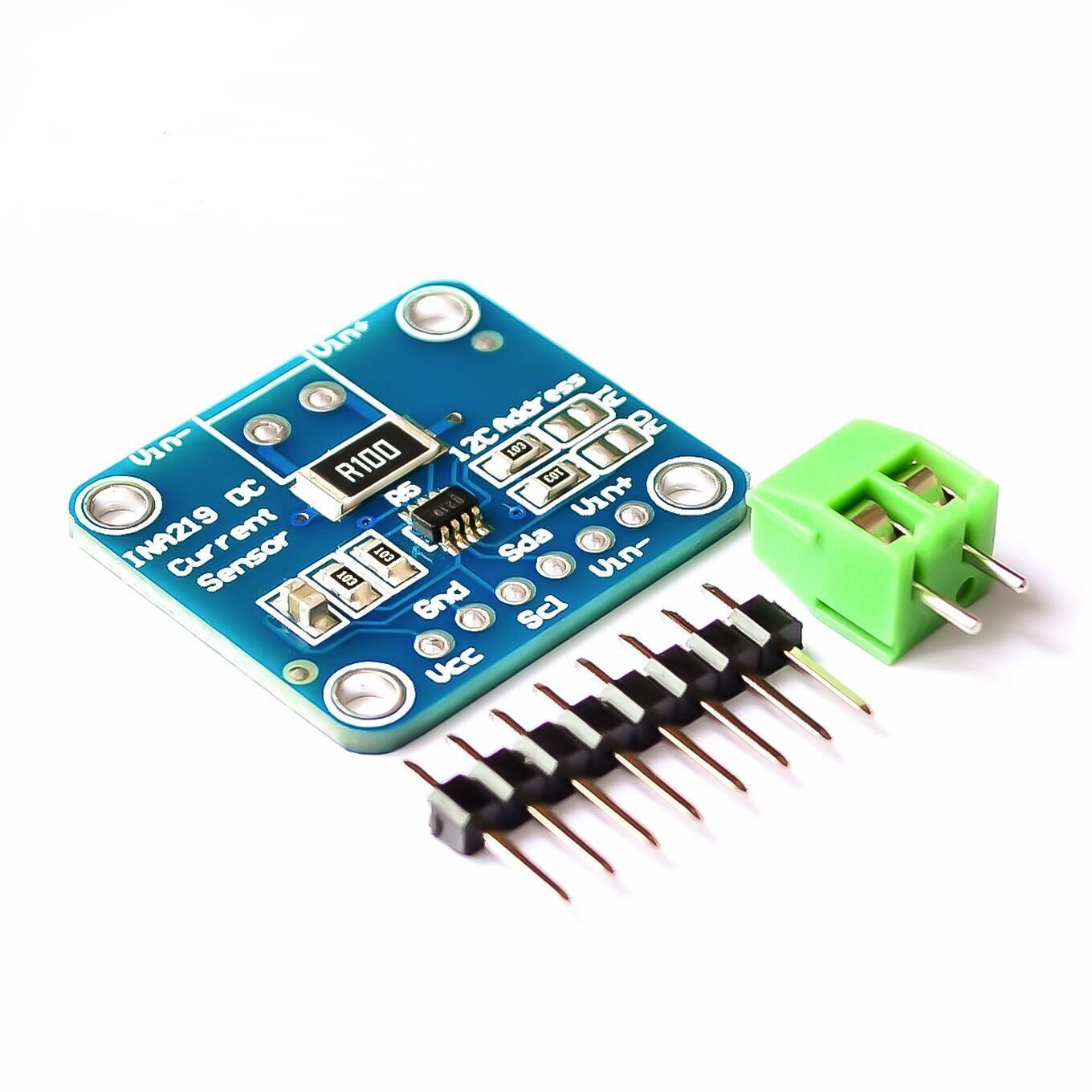 MCU-219 INA219 I2C 接口零漂移 双向电流／电源监控传感器模块