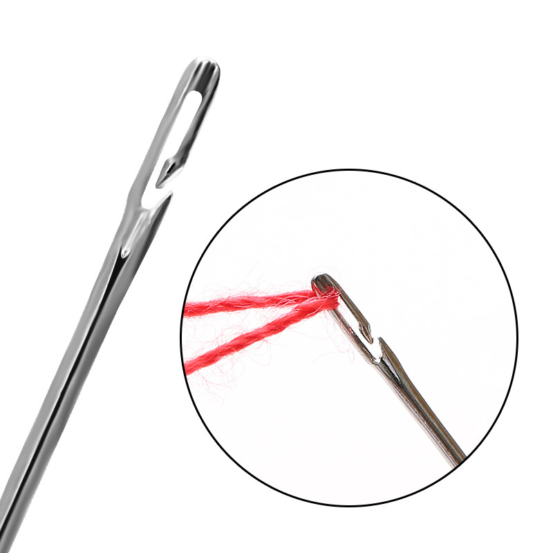 Non-wearing needle Elderly special needle cross stitch insole needle hand-stitched blind needle steel needle sewing clothes without threading