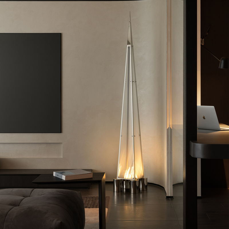 Broken Fragment Pyramid Art Floor Lamp Decorative Atmosphere Lamp High-End Living Room Sofa Side Corner Lamp Broken Fragment Pyramid Art Floor Lamp Decorative Atmosphere Lamp High-End Living Room Sofa Side Corner Lamp