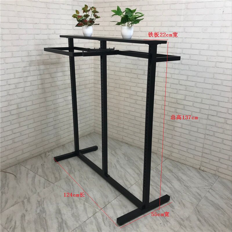 Clothing Store Shelves Landing Style Show Shelf Special Sale Shop Hanging Clothes Hanger Men And Women Clothing Positive Side Hanging Middle Island Racks Multifunction